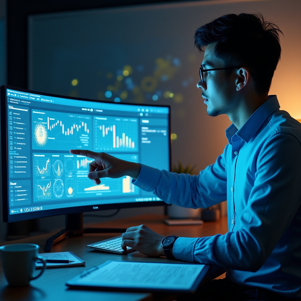 Market data visualization and crowdlending trend analysis